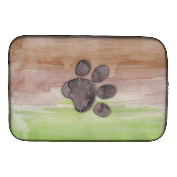 Carolines Treasures Carolines Treasures BB7359DDM Dog Paw Watercolor Dish Drying Mat BB7359DDM - main